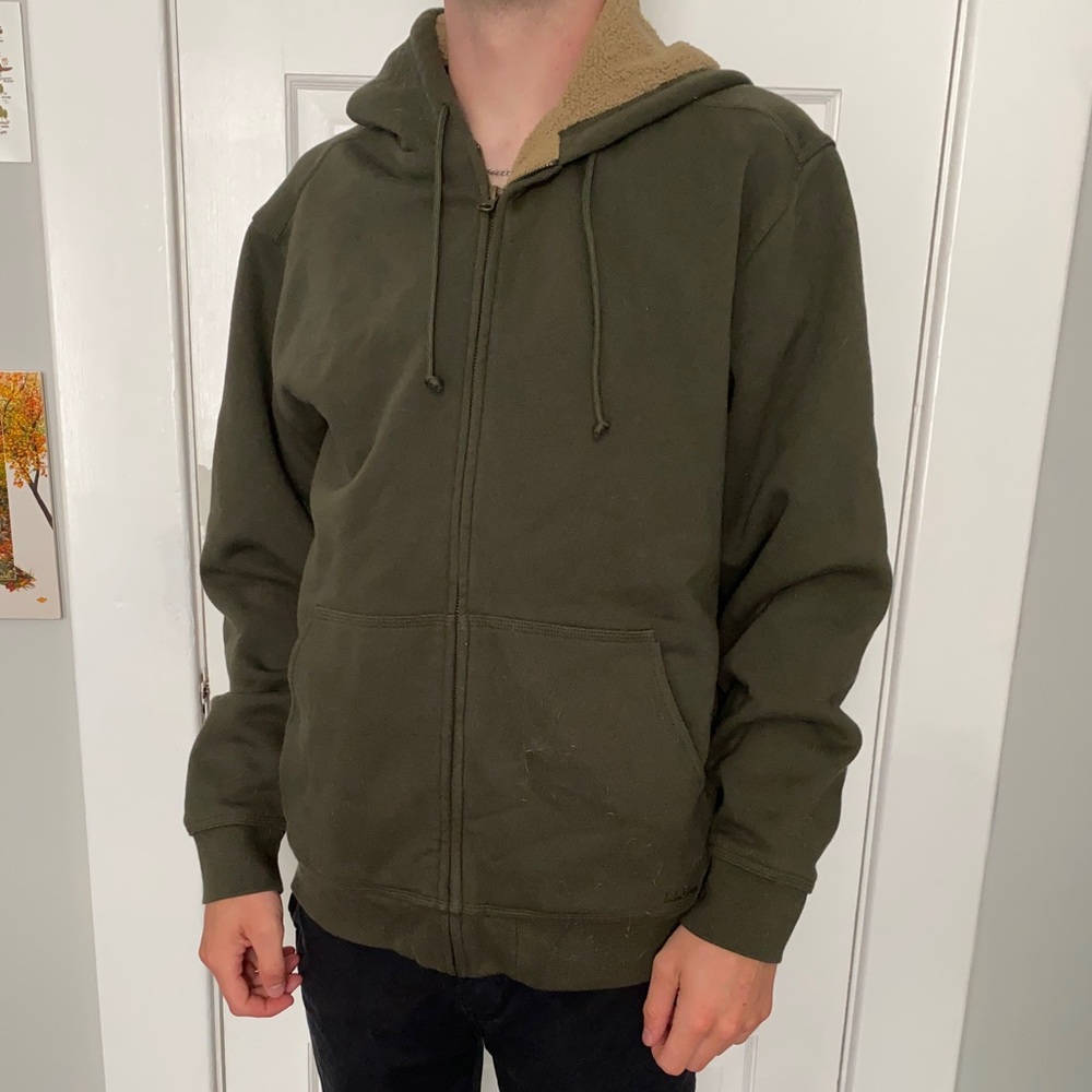 LL Bean fuzzy jacket